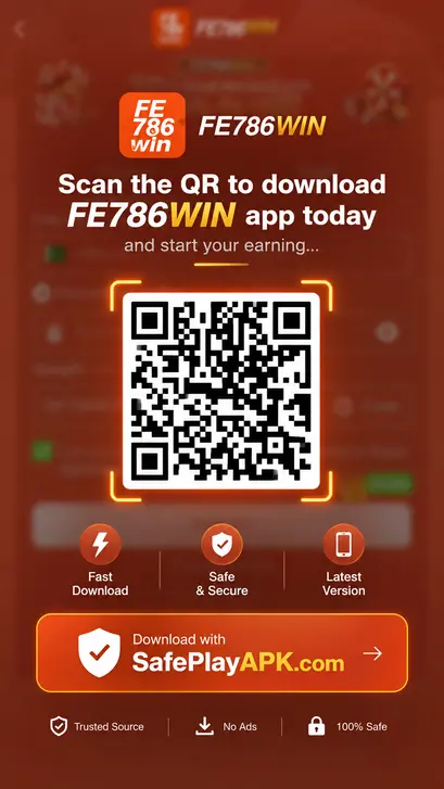 Scan the QR to download FE786WIN Game APK